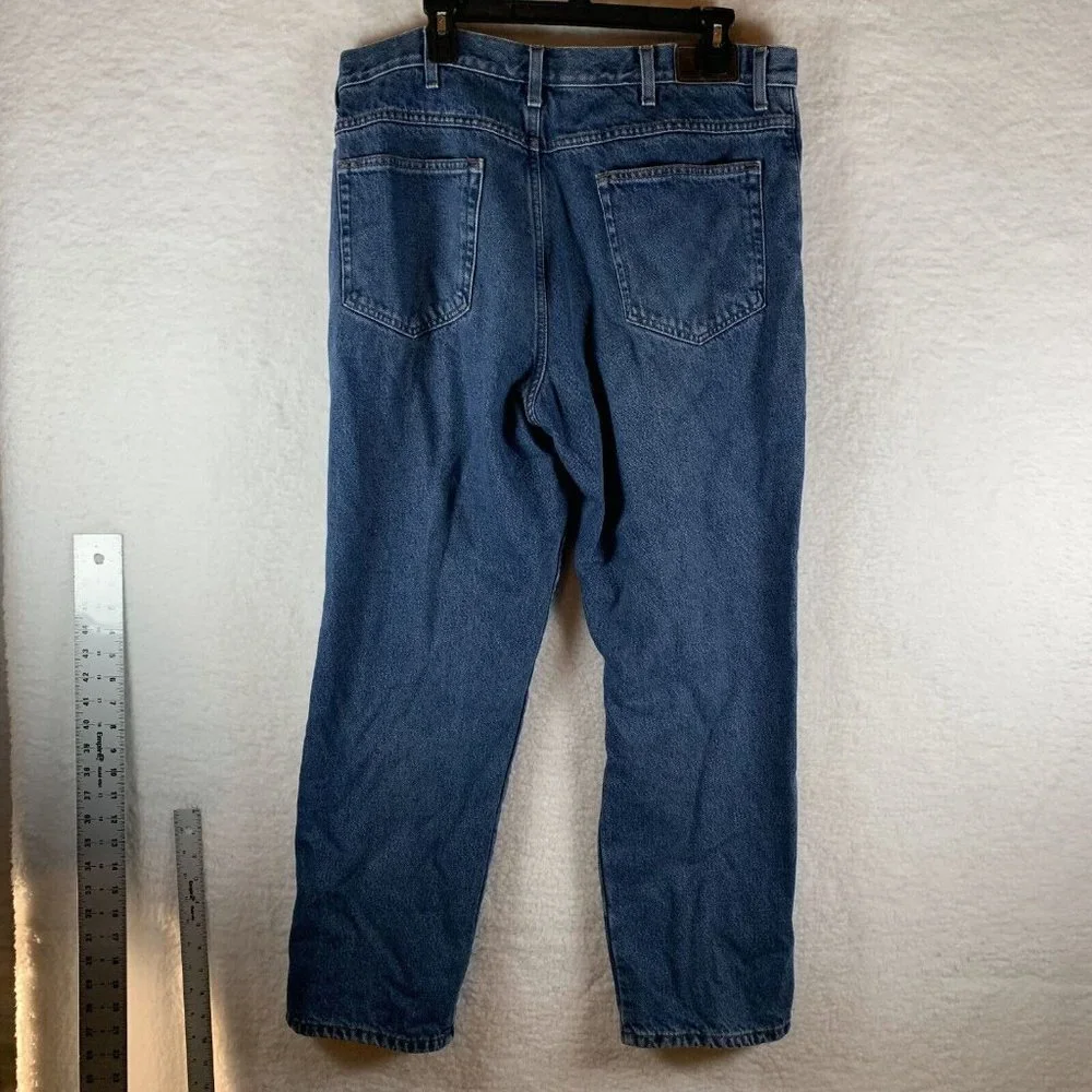 L.L.Bean Jeans Mens Size 37X30 Blue Denim Classic Fit Mid-Rise 100%‎ Cotton 6559